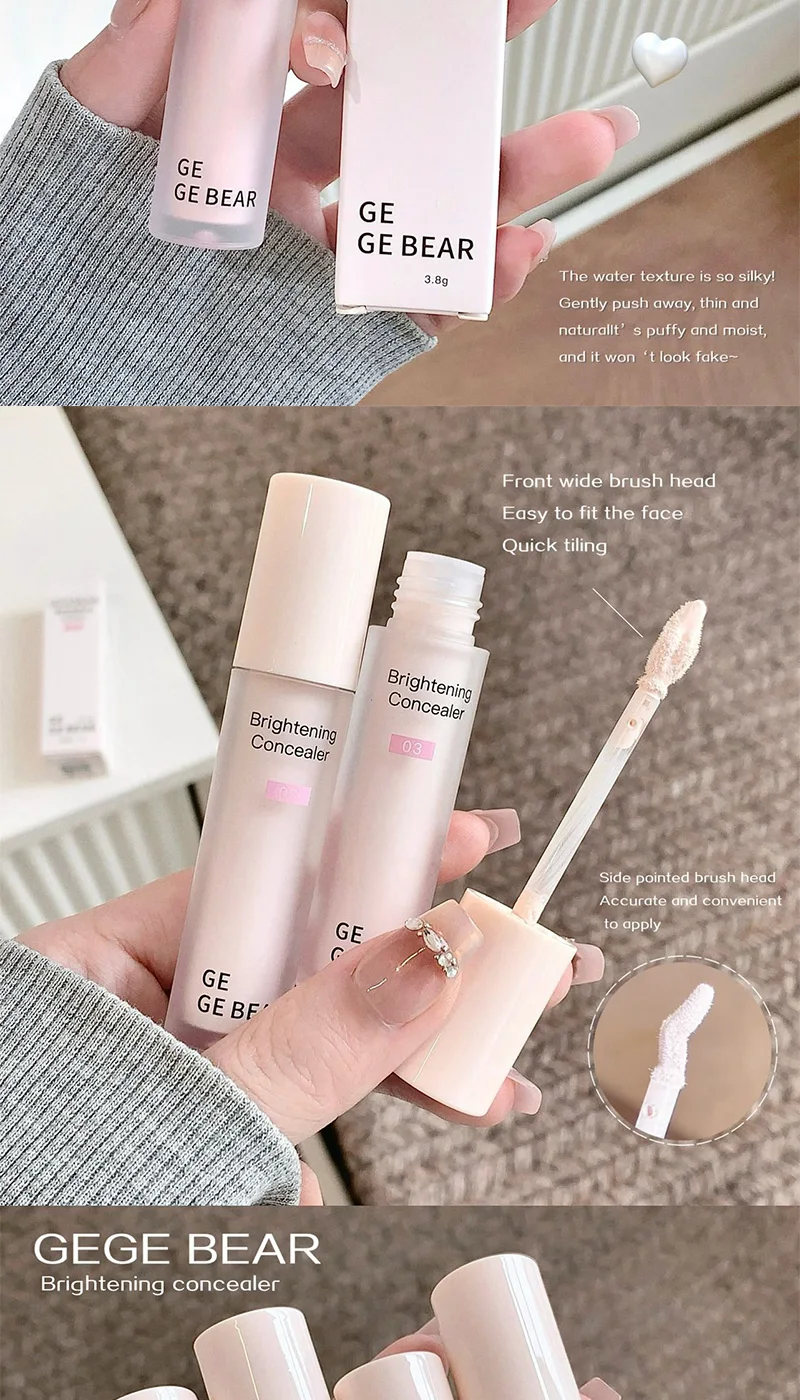 Description Picture 6 of itemGege Bear Brightening Concealer - Hydrating, High Coverage, Quick Blending, Water and Sweat Resistant, Summer Essential