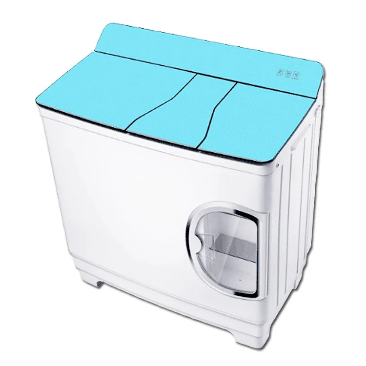 420w Power Mini Washer Can Wash 9.0kg Clothes+180w Power 7kg Dehydration Twin Tub Top Washer Three Tub Glass Washing Machine 4
