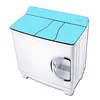 420w Power Mini Washer Can Wash 9.0kg Clothes+180w Power 7kg Dehydration Twin Tub Top Washer Three Tub Glass Washing Machine 4