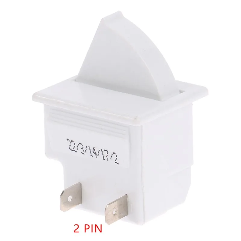 Description Picture 6 of item1PC White 2/3Pin Refrigerator Door Lamp Light Switch Freezer Parts AC 5A 250V Universal Fridge Household Accessories Wholesale