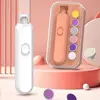 Low Noise Electric Baby Nail Trimmer with LED 360-degree Trimming Baby Nail Clipper Set with Storage Box