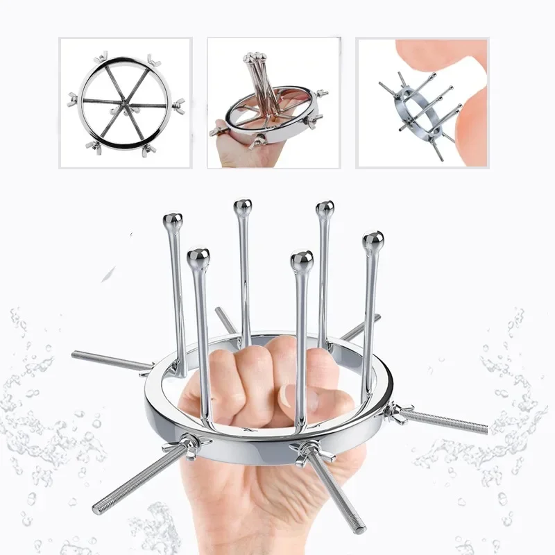 Adjustable Huge Stainless Steel Anal Dilator Metal Vaginal Speculum Fisting Vaginal Dilator Anal Training dildos Adult Sex Toys