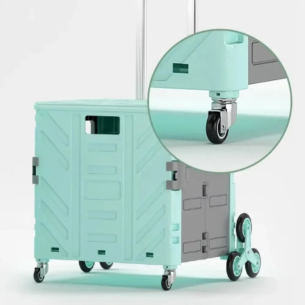 Folding Shopping Carts Stretchable Luggage Express Trolley Outdoor Portable for Climbing Storage Boxes Lightweight Small Cart
