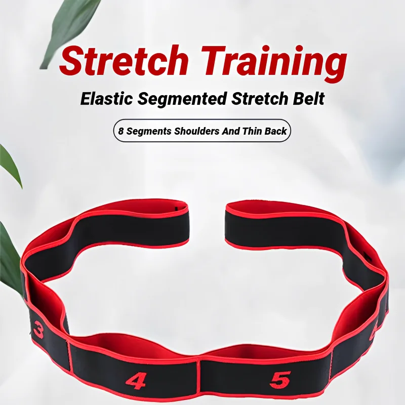 8 section style dance resistance band yoga stretching pilates fitness digital elasticity elastic stretch training tension belt 3 8 Section Style Dance Resistance Band Yoga Stretching Pilates Fitness Digital Elasticity Elastic Stretch Training Tension Belt 3