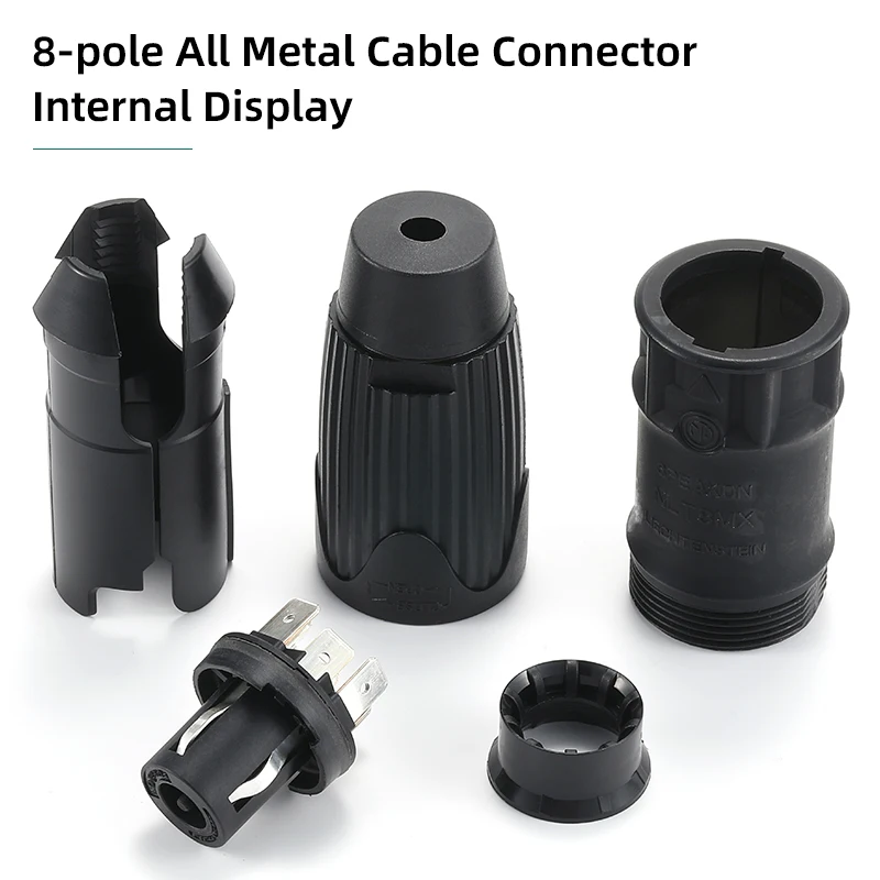 Neutrik Metal 30A 8Pole SpeakON Male Cable Connector NLT8MXX-BAG