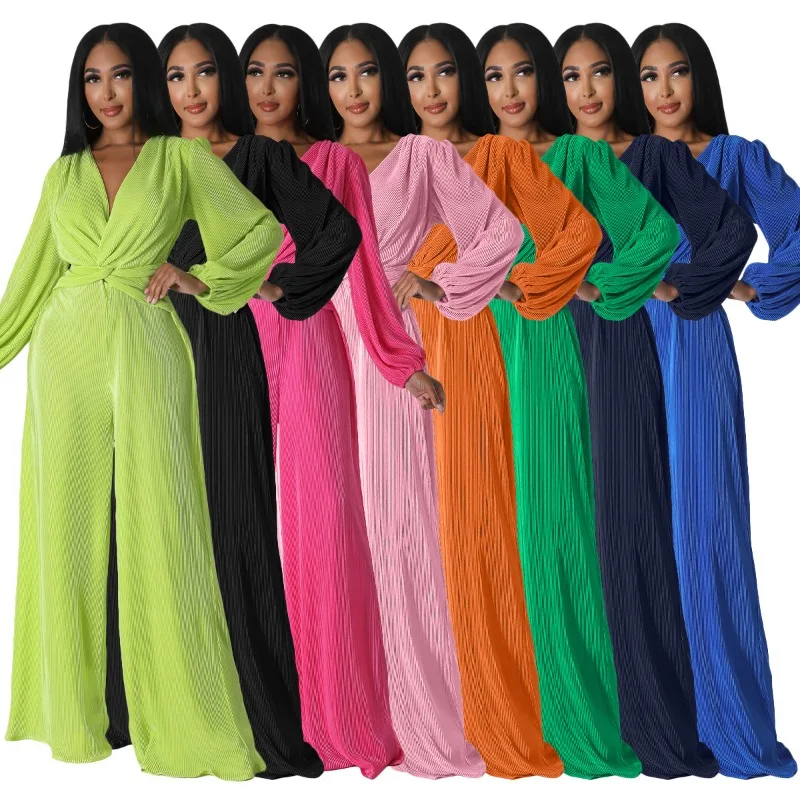 

Африканская одежда для женщин, осенняя модная африканская одежда с V-образным вырезом и длинным рукавом, Длинные африканские наряды, Дашики, африканская одежда