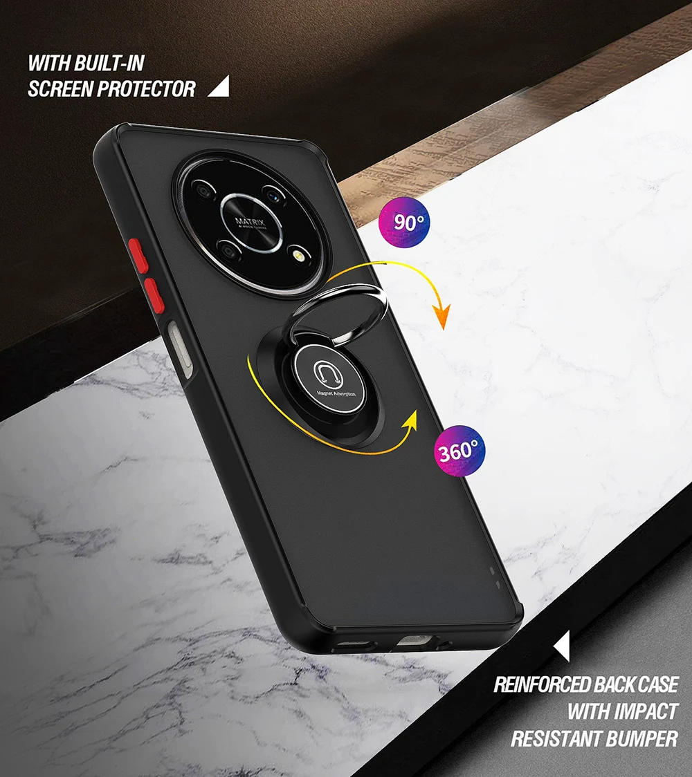 KEYSION Fashion Matte Clear Telefoonhoesje voor Honor X9 5G X30 Transparant schokbestendig telefoonhoesje voor Huawei Honor Magi_voghion.com