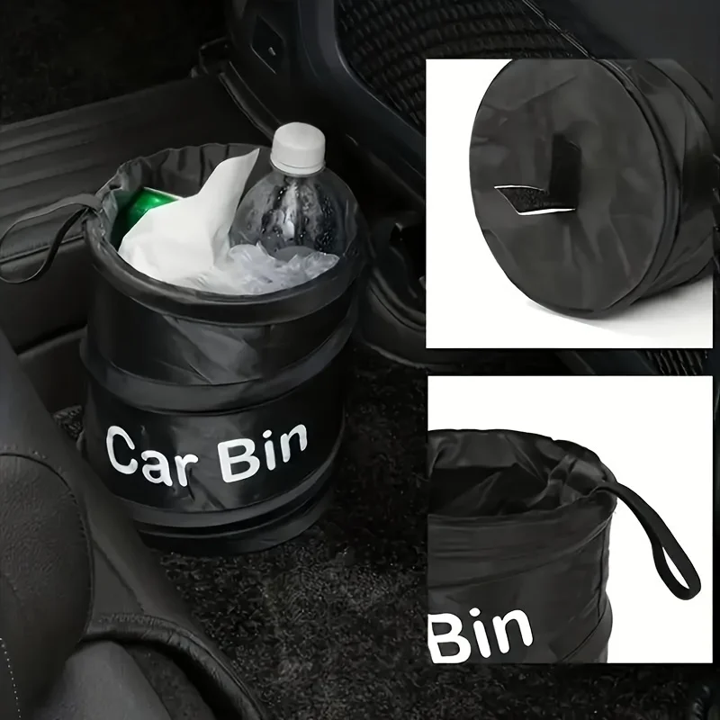 Collapsible Portable Trash Can Leak-proof For Vehicles Homes Offices