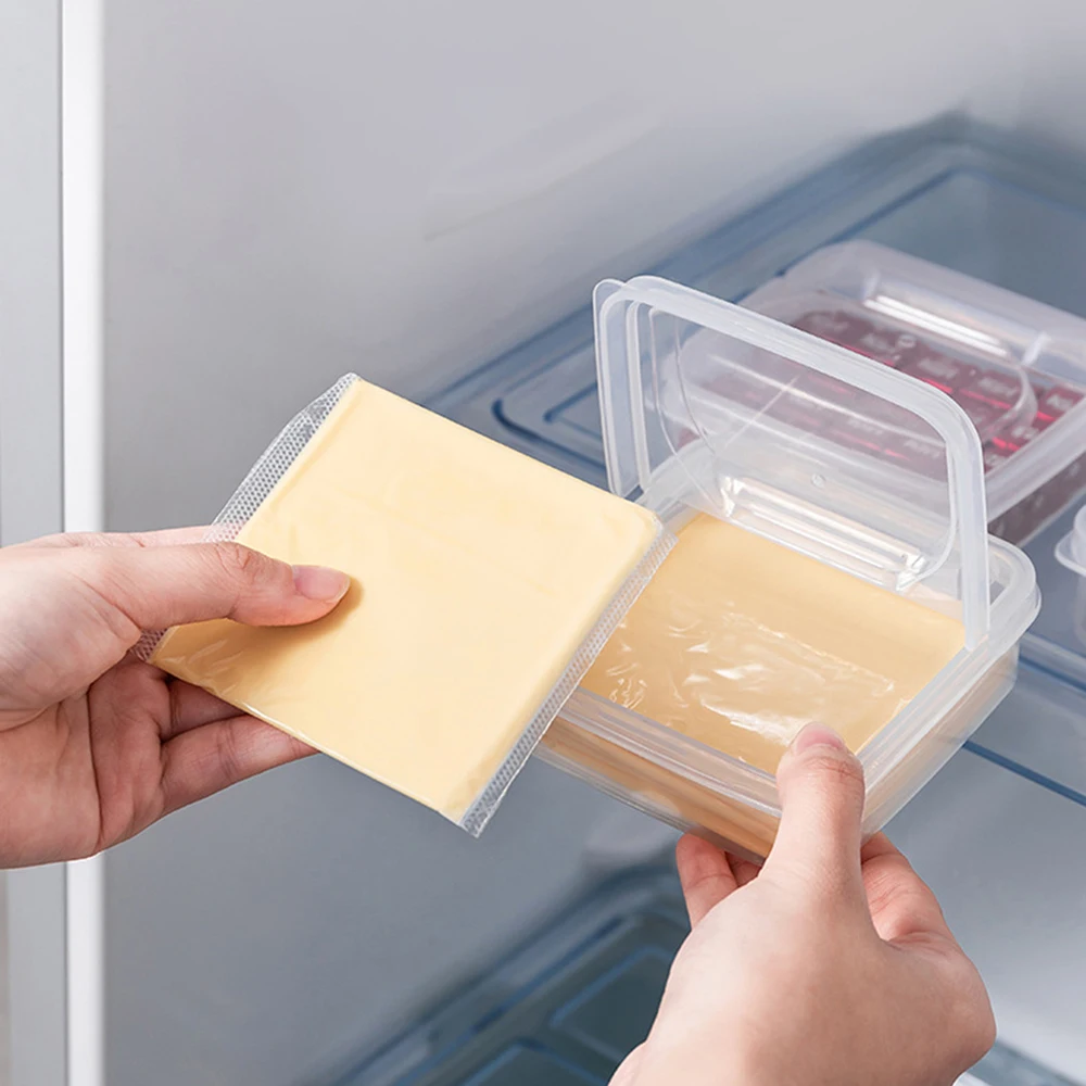 4PCS Fruit Cheese Box Frozen Meat Box Food Grade Refrigerator Freezer Storage Special Small Spare Food Fresh-Keeping Box 5