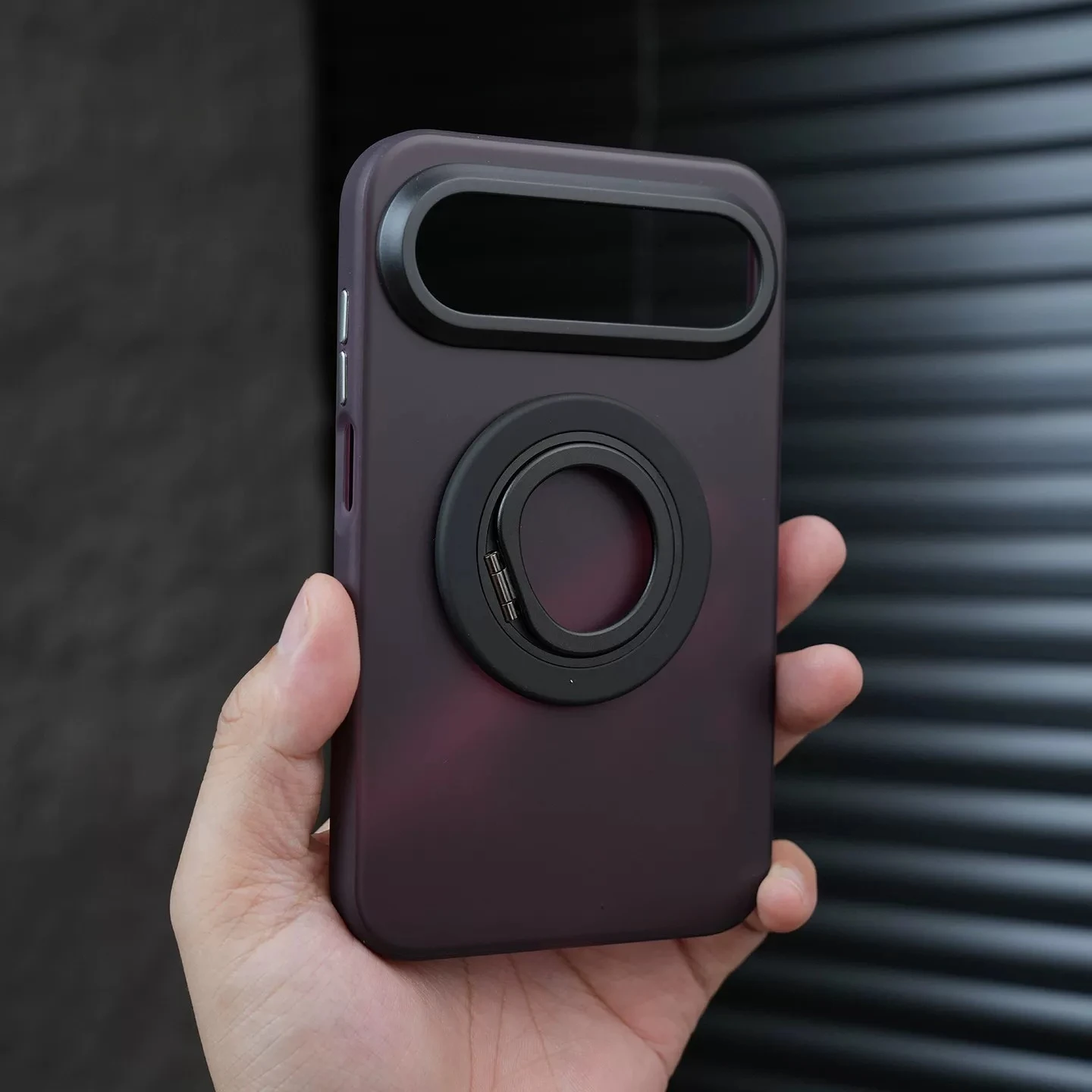 Matte Translucent Luxury Magnetic Bracket Case - Anti-Fall Back Cover & Business Shell Bumper