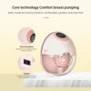Wearable Electric Breast Pump Hands Free for Breastfeeding 4 Modes 12 Suction Level Voice Broadcast Low Noise 160ml Collector 4
