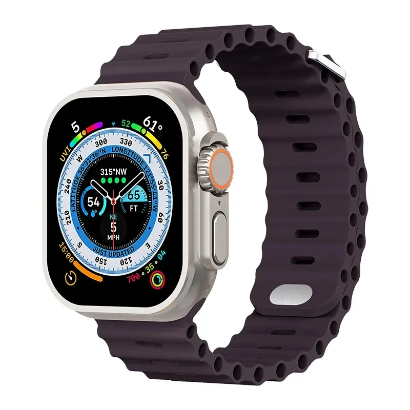 Ocean Silicone Strap for Apple Watch - Durable and Stylish Wristband
