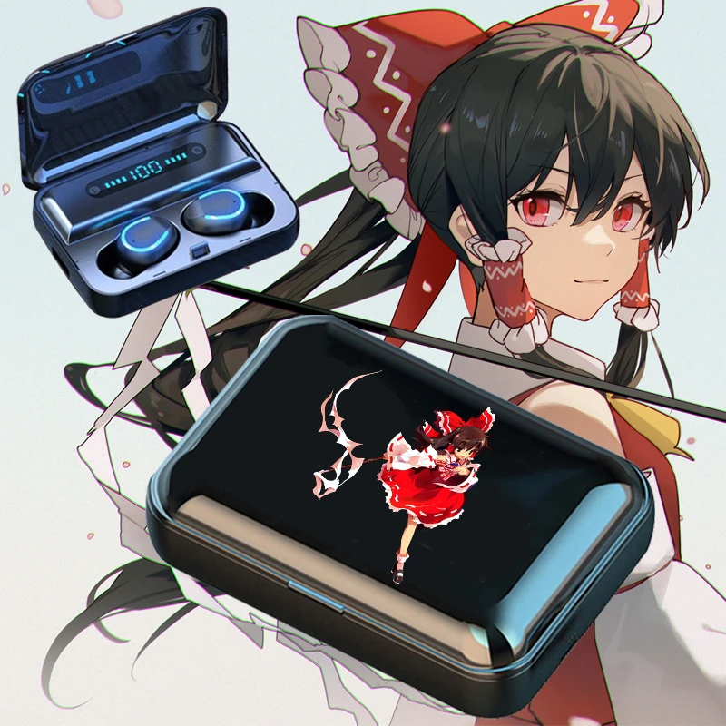 

Bluetooth наушники Hakurei Reimu, гарнитура аниме Project Kirisame Marisa, косплей для Android, беспроводные наушники, HD аксессуары