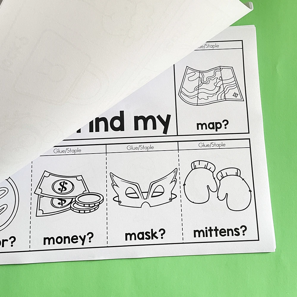 26pages English 26 letter Phonics DIY flip book Early education Material teaching aids learning toys coloring practice worksheet 5
