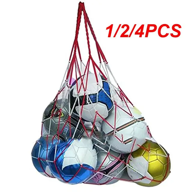 1/2/4PCS Outdoor Sporting Soccer Net Net Bag Sports Portable Equipment Basketball Balls Volleyball Ball Net Bag Big Storage Bag