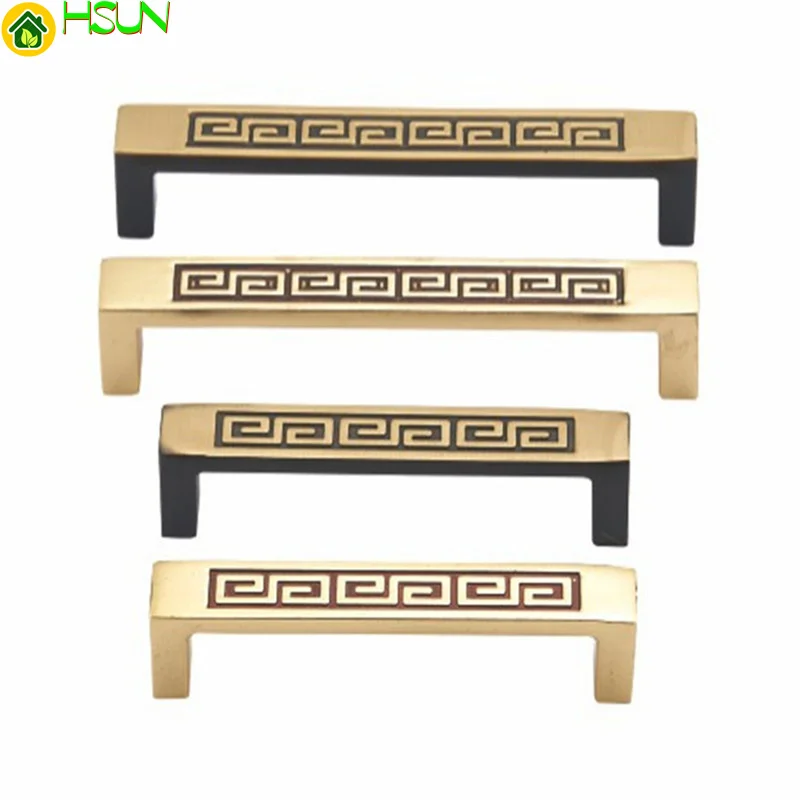 

Hardware, pure copper handle, new Chinese and European style modern home furnishings, single hole drawer, simple cabinet