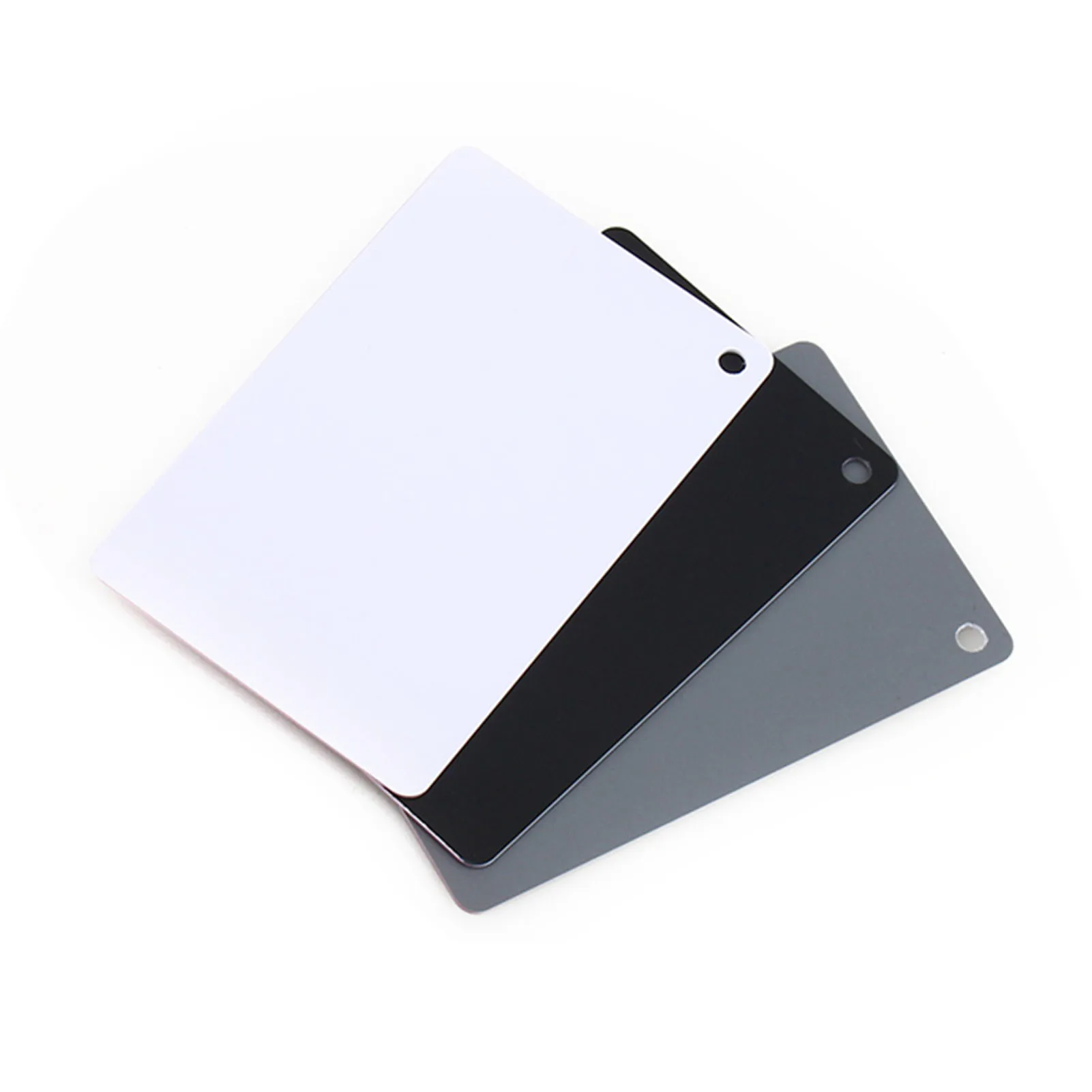White Balance Card Set 3 in 1 18% Digital Photography Exposure Color Set Gray/White/Black