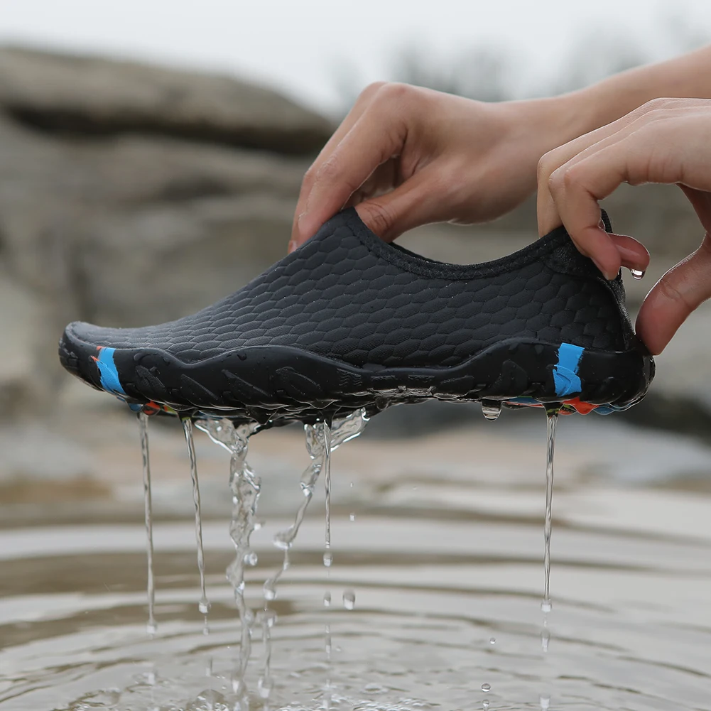 Water Shoes Non Slip Surfing Diving Shoes with Drainage Holes Swimming Shoes Breathable Trekking Hiking Shoes for Outdoor Sports