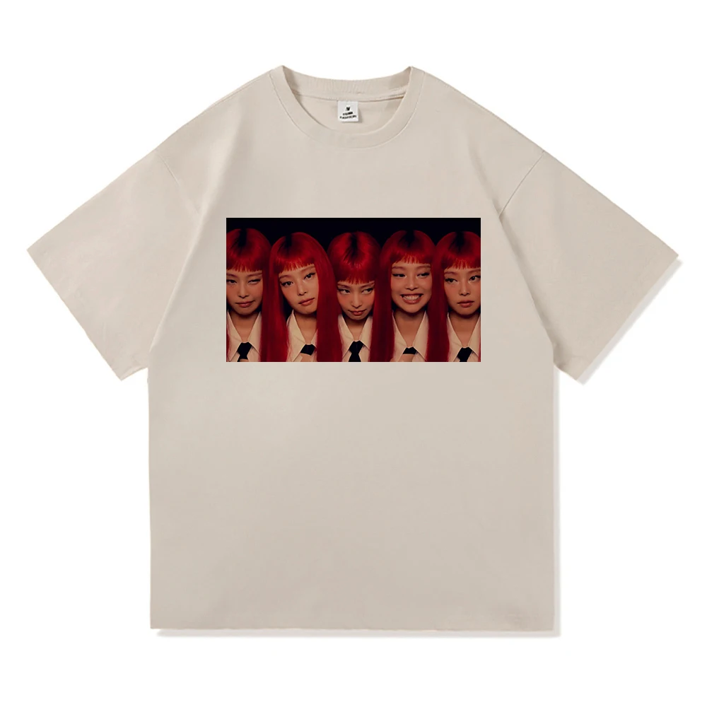 JENNIE Ruby T Shirt 2025 New Album Fashion Men Clothing