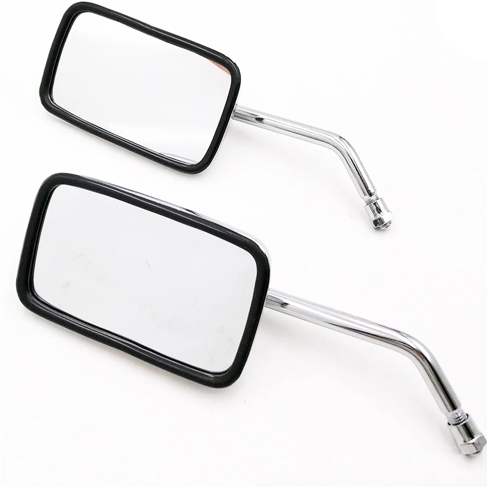 

360 Degrees Adjustment 10MM Chrome Motorcycle Rear View Mirrors ATV Side Mirrors For Dirt Bike Scooter Moped Tricycle Quads