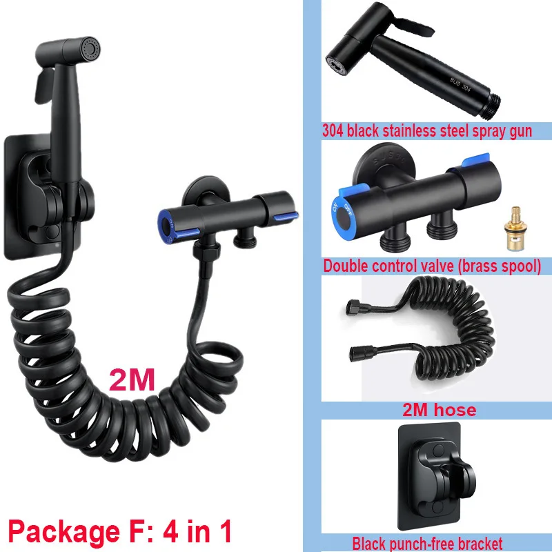 304washbasin bathroom gun toilet spray gun toilet companion set faucet flusher nozzle bathroom water high pressure