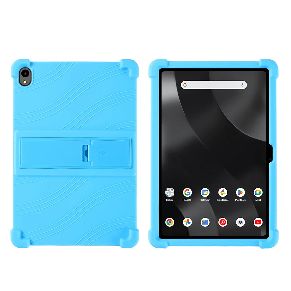 Soft Silicone Adjustable Stand Cover for 12.1 Inch Tablets - Lightweight and Kid-Friendly