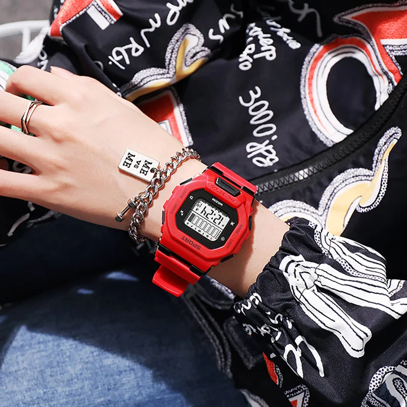 Sport Men's Watch Multifunction Electronic Watch for Kids Boys Teen Student Children LED Digital Wristwatch Military Clock Gifts