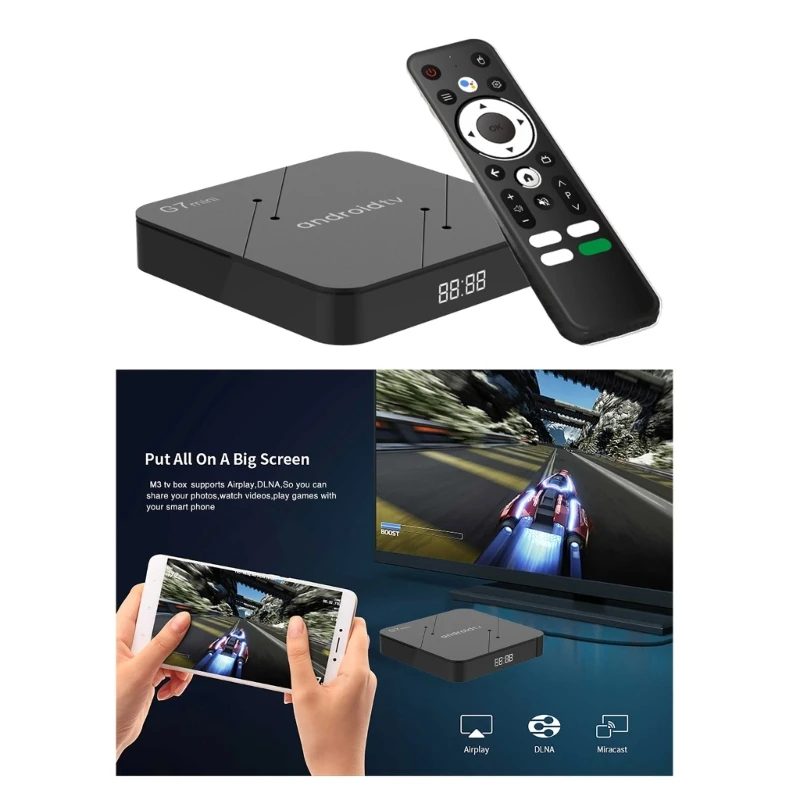 TV Box G7 S905W2 QuadCore ̴ 2G + 16G  TV ƽ ȵ̵11 TV 2.4/5Ghz WIFI BT5.0   ̵ ÷̾