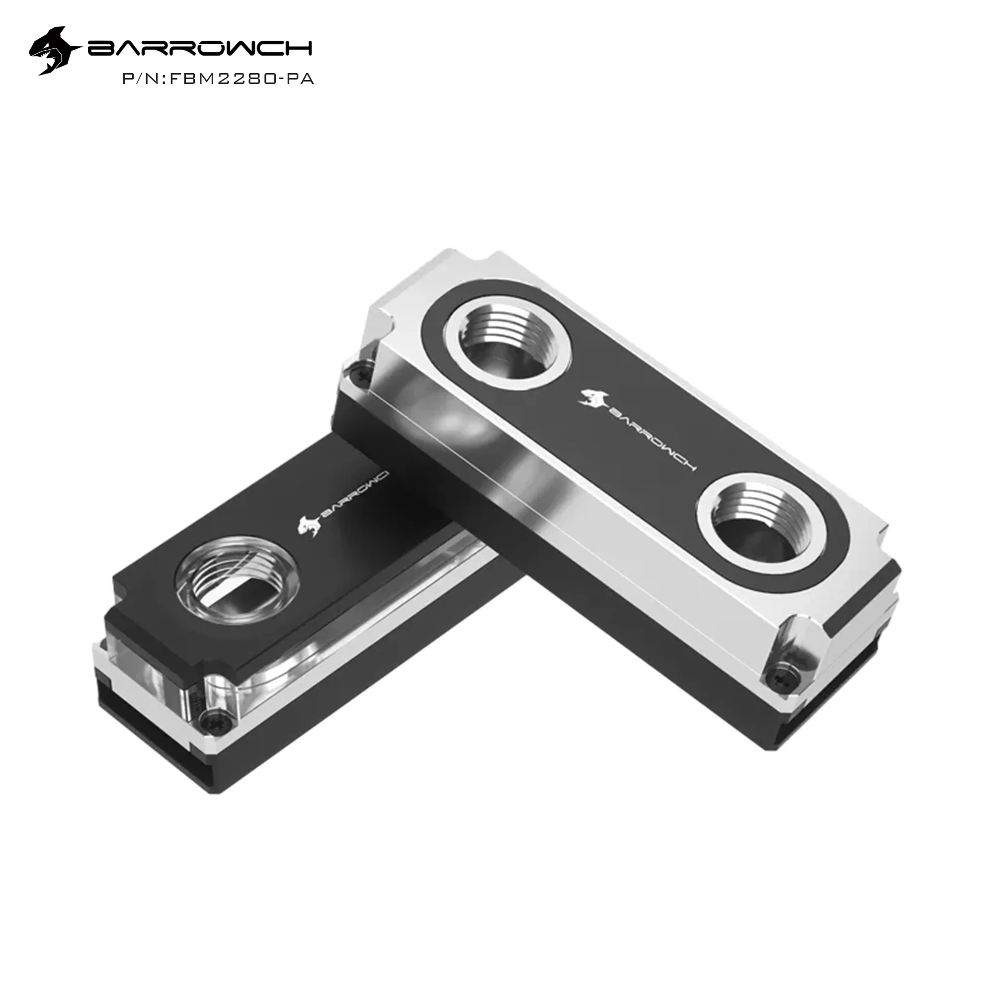 

Barrowch M2 Solid State Disk Water Cooler FBM2280Y-PA/FBM2280-PA SSD Heatsink Brass for PC Gaming Liquid Cooling Building