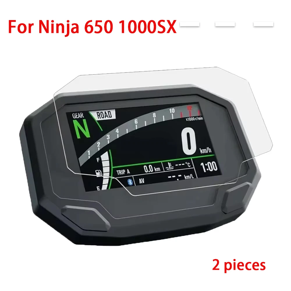 Motorcycle Screen Protector Motorcycle For Kawasaki Ninja 650 1000 SX 1000SX Ninja650 Versys 650 Cluster Scratch Protection Film Dashboard Screen Protector