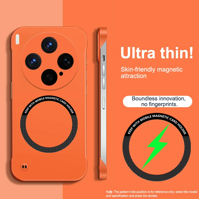 Sleek Magnetic Wireless Charging Luxury Phone Case