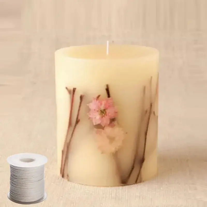 1 Roll 61m White Candle Wick Cotton DIY for Oil Lamp Handmade Candle Making Supplies Home Decoration Handmade Gifts VIE LENTE
