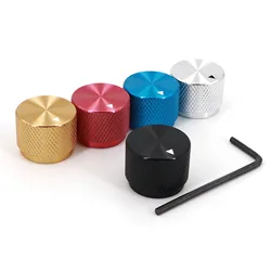 Solid Aluminum 20 x 15.5mm Audio Volume Rotary Control 6mm Hole Potentiometer Cap Knob