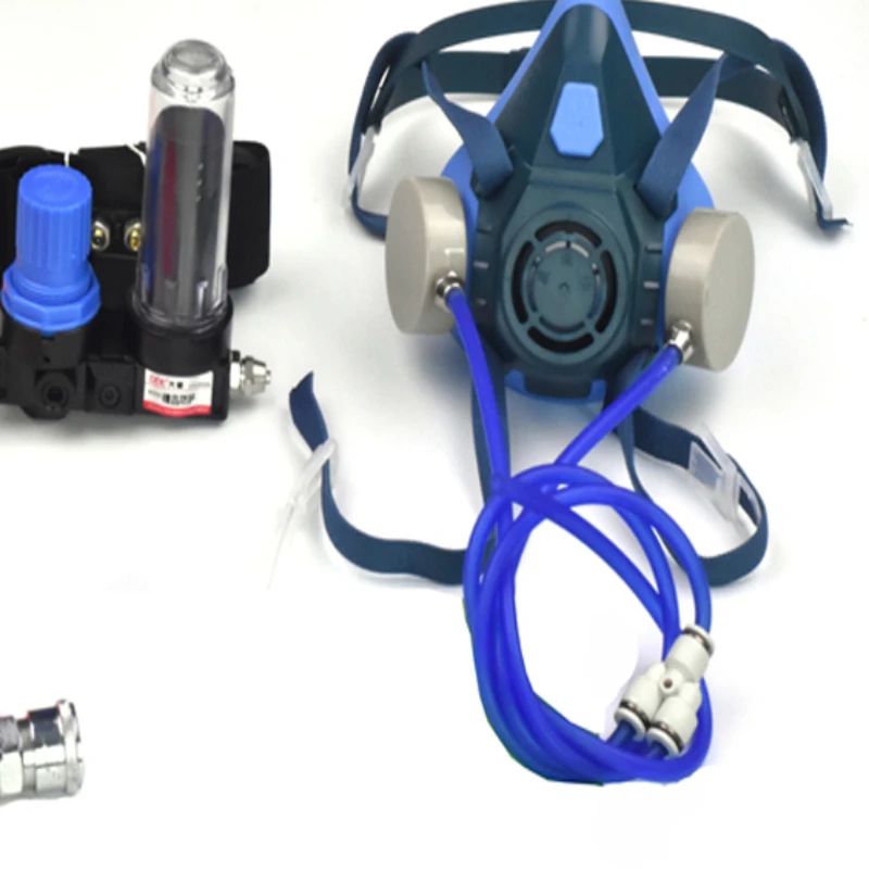 

Gas supply type gas mask silica gel dust-proof painting chemical in addition to formaldehyde protection