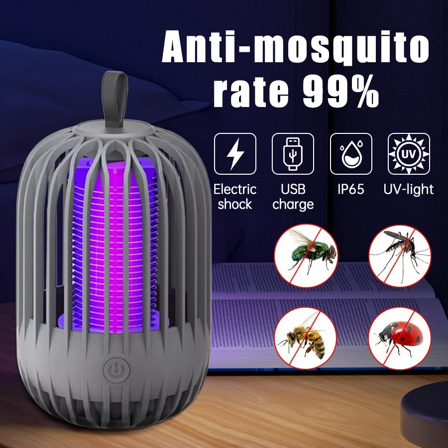 Mosquito Killer Lamp USB Charge Portable Camping Electric