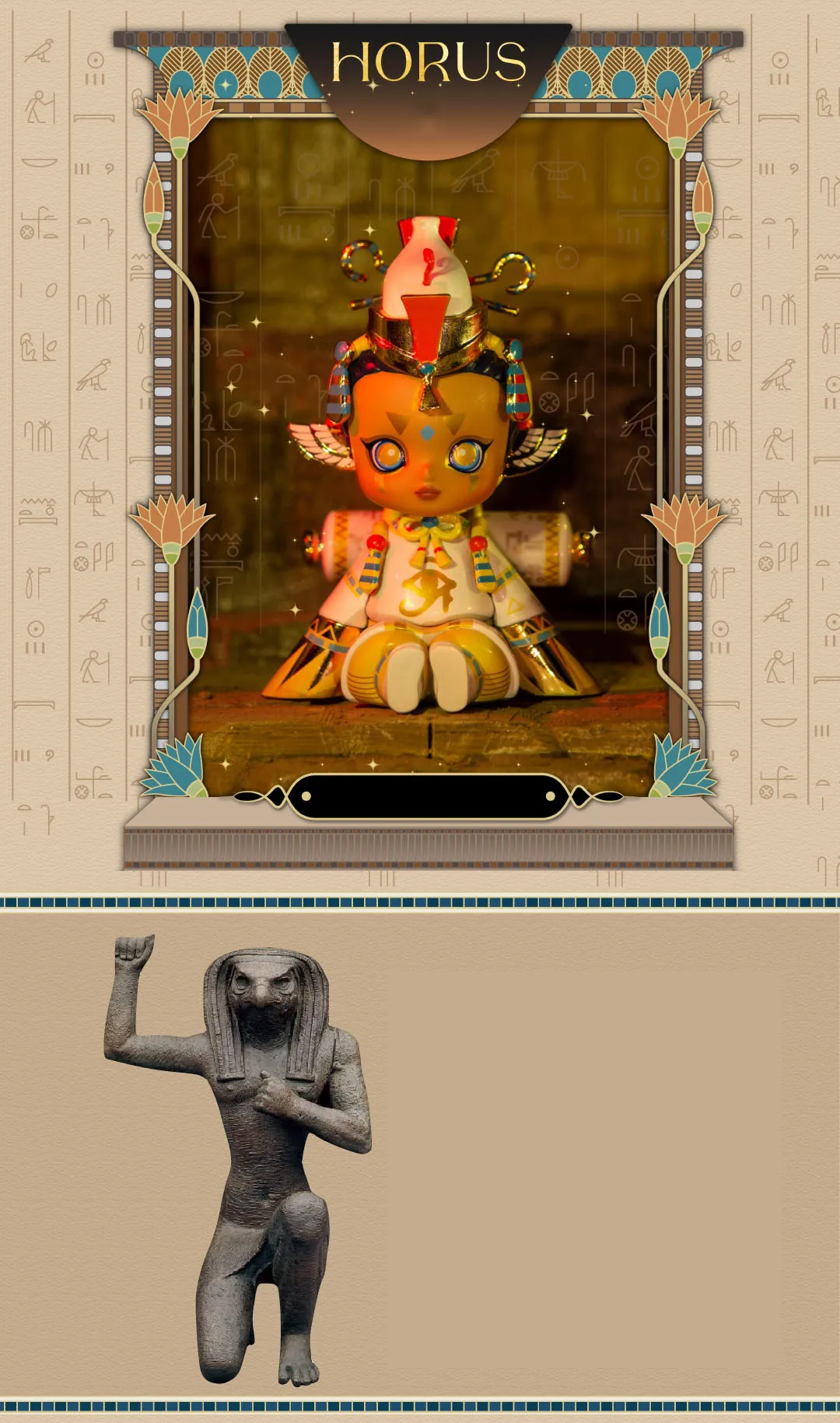 Meow Lingling Egyptian Meng God Series Blind Box Toys Anime Figure Doll