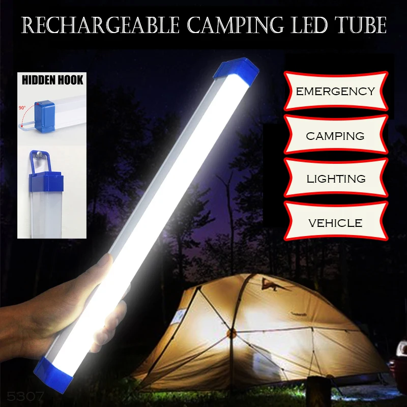 LED Rechargeable USB Lamp Tube 5V Emergency Light Camping Magnetic Portable Lighting Night Market Outdoor Vehicle Hard Strip portable flashlight emergency light portable camping light led tube light