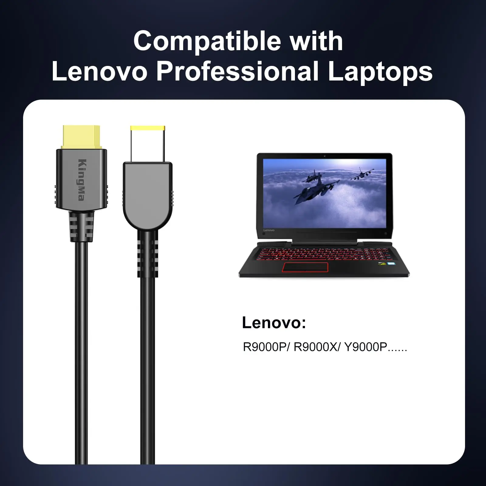 300W Laptop Charger For Lenovo Legion 5/5i/7 - Power Adapter Compatible With Gaming Laptops