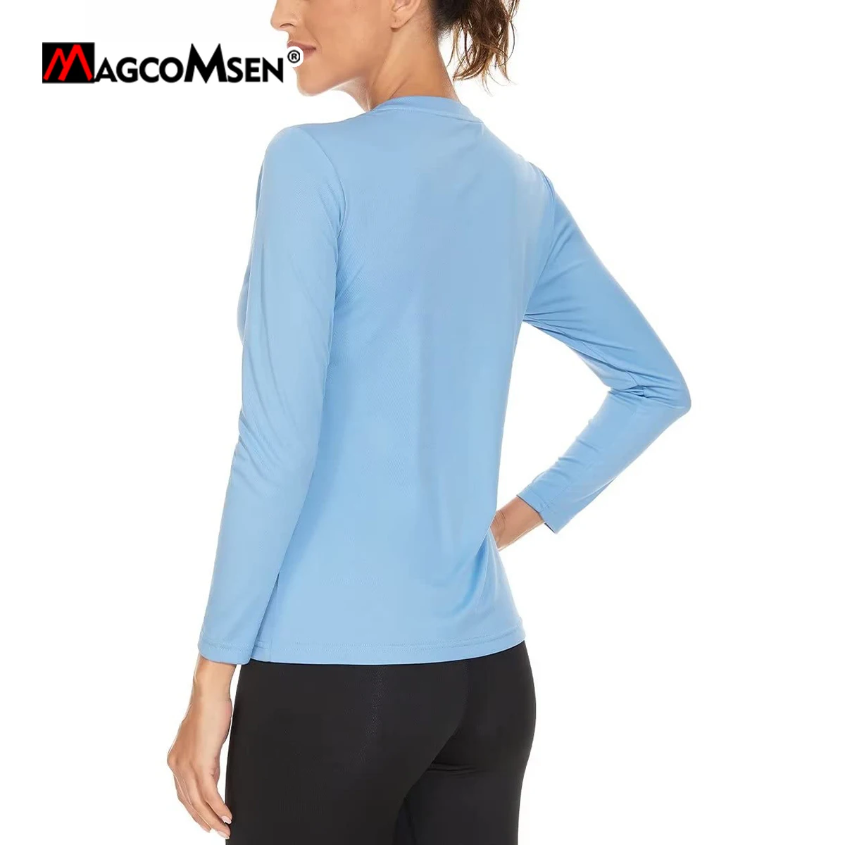 Maglietta Protezione Solare Donna UPF 50+ - Maniche Lunghe Per Sport Acquatici - Foto 8