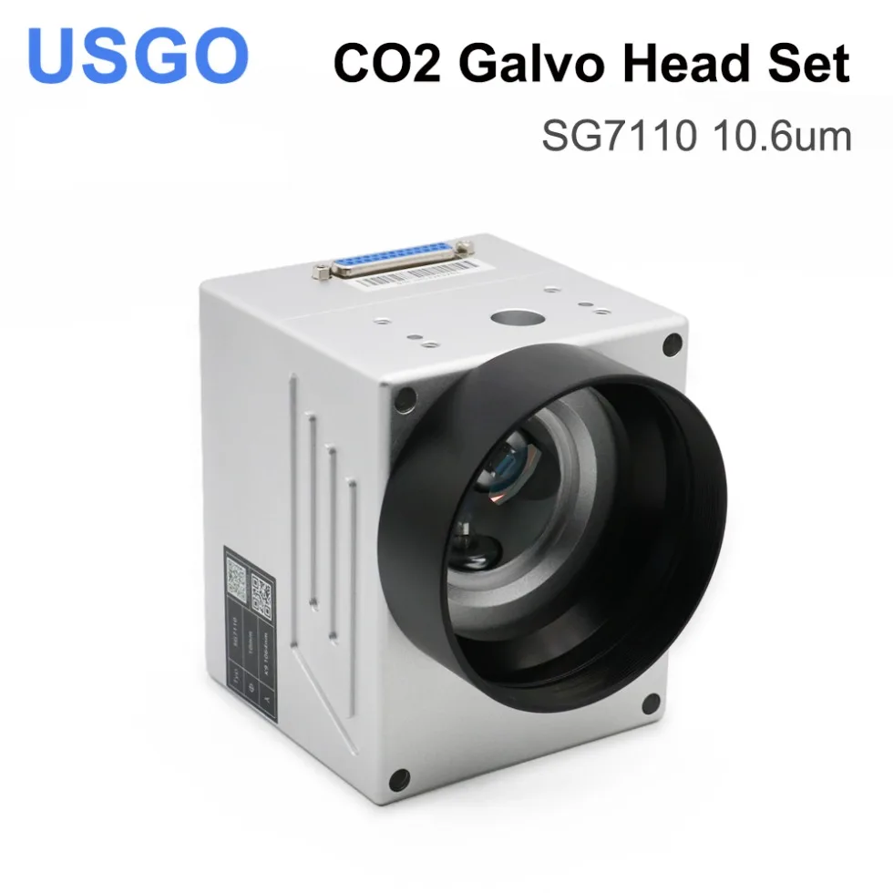 Usgo Co2 Laser Scanning Galvo Head Sg7110 10.6Um 10600Nm Ingresso Aperture10Mm Scanner Galvanometro Con Set Di Alimentazione