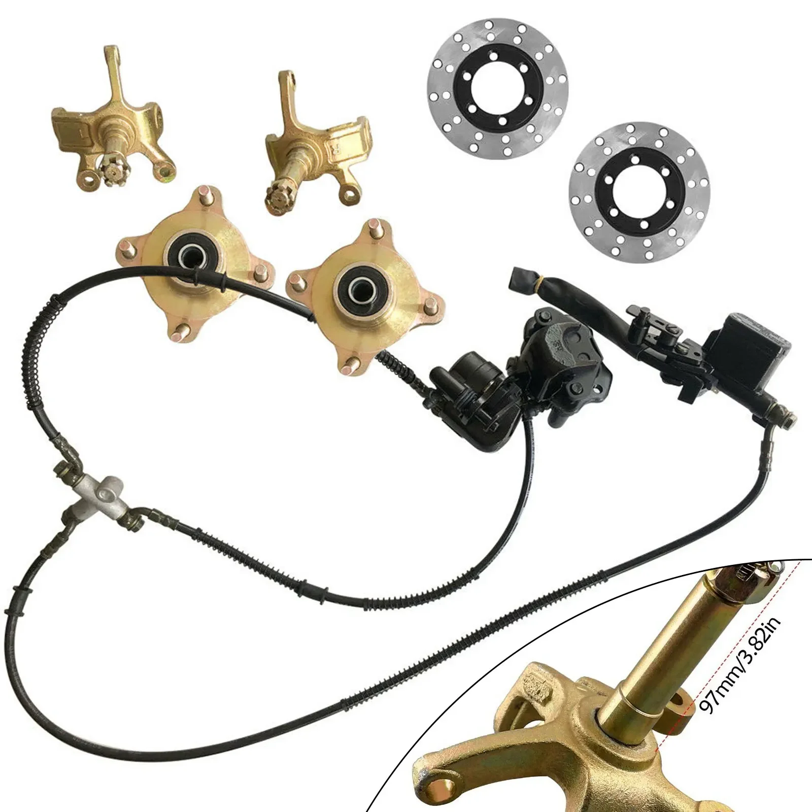 Front Brake Rotor & Caliper Assembly 2