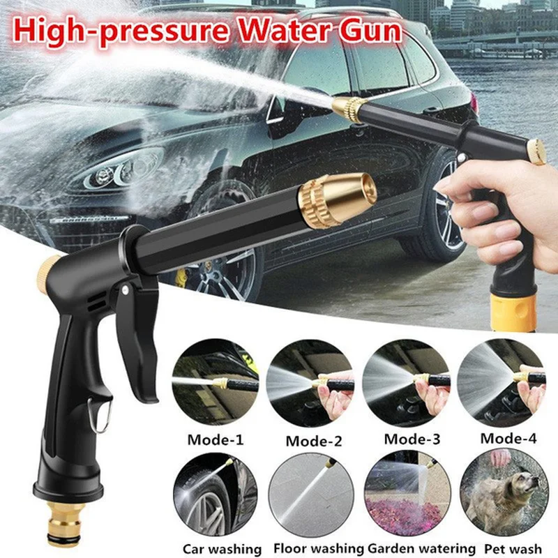 

1pcs Car Wash High-pressure Water Gun Hose Sprinkler Garden Water Gun Durable Cleaning Tool Kit Automatic Cleaning Water Gun