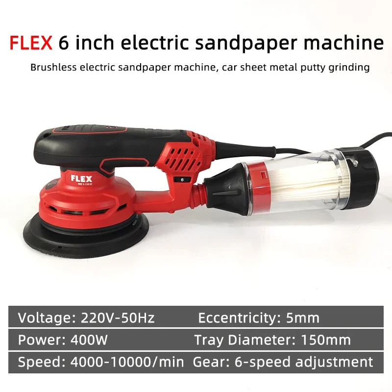 FLEX 400W Multi-Purpose Electric Sander And Polisher with Variable Speed Control for Cars Wood Metal-Compact Powerful Tool
