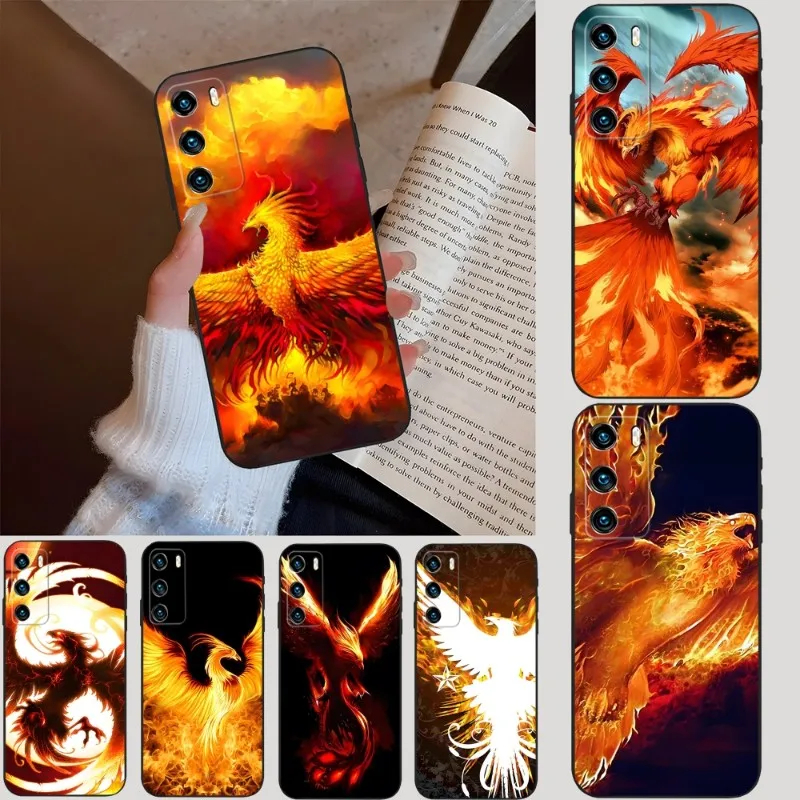 La Custodia Per Telefono Rising Fire Phoenix Bird Per Huawei Mate 20 30 40 10 9 8 Pro S 20X 5G 40E Plus G9Plus Magic3 Pro Nova 7I 7 Pro Se