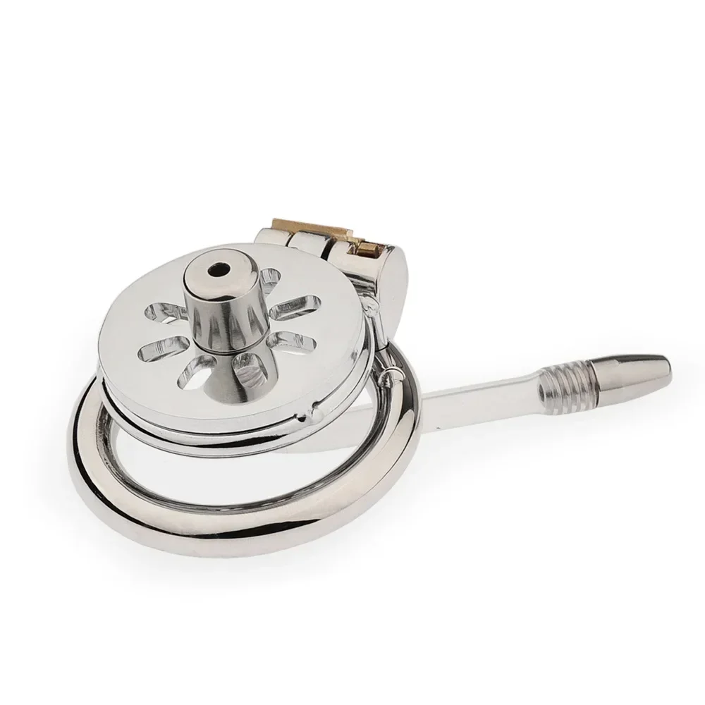 Penis chastity cage with lock sex toy