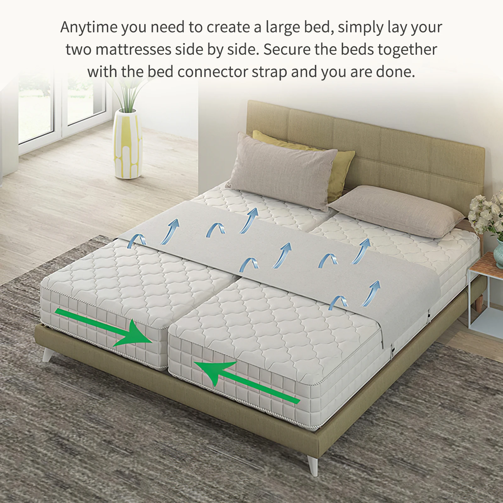 Bed Bridge Twin To King Converter Kit Bed Filler To Make Twin Beds Into King  ConnectorTwin Bed Connector Mattress Connector - AliExpress