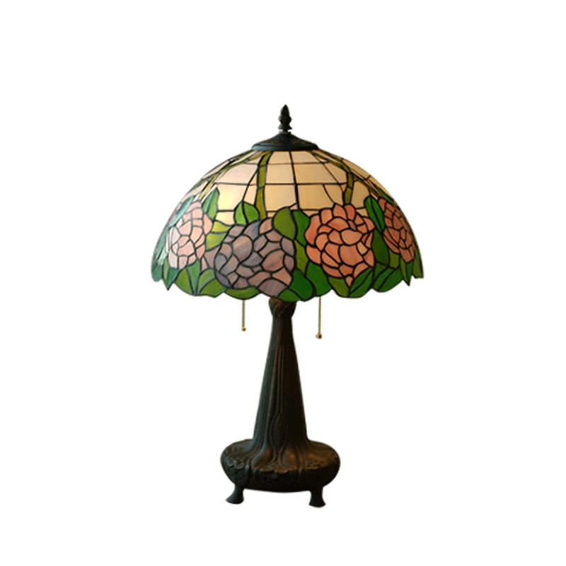 Evening Breeze Endless Chartaffany Glass Lampshade Living Room Bedroom Atmosphere Table Lamp Nostalgic Retro 8