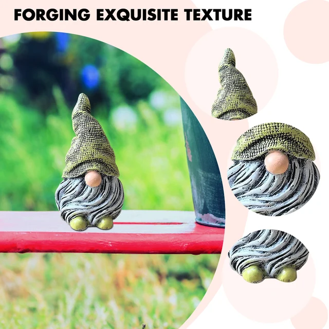Gnome Törpe Kerti Szobrok Tájfajok Gyanta Miniatűr Figurák Dekorációs Kézműves Kültéri Gyep Udvarához - Image 5