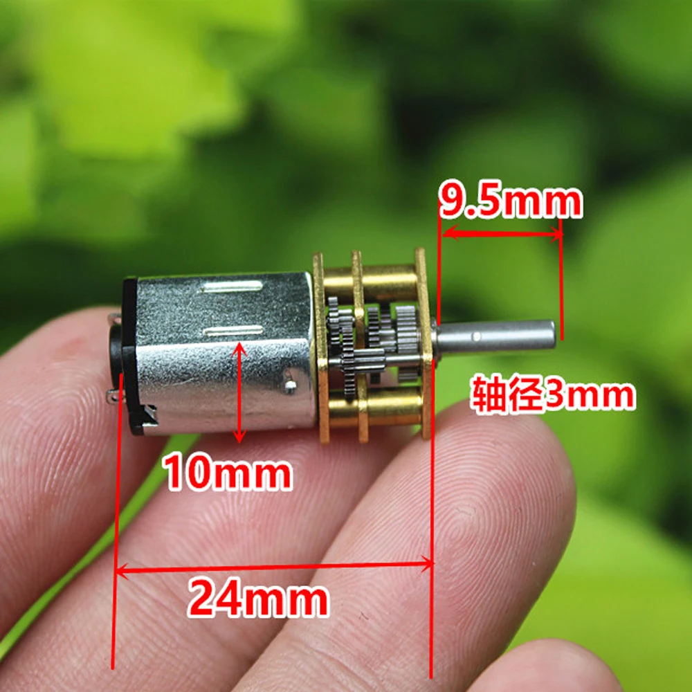 Mini N20 Motoriduttore Full Metal Gearbox Dc1.5V 3V 3.7V 5V 120Rpm Dc Motor Reducer 9.5Mm Lunghezza Dell'Albero Robot Smart Door Lock Tool
