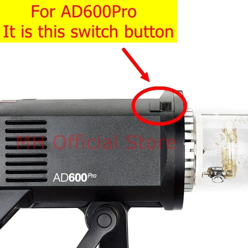 Camera Repair Parts Flash Tube Replacement Part Photography Lamp For Godox AD600Pro Switch Toggle Lock Button Modifier Bayonet Mount Witstro Studio Flash Strobe Light SPEEDLIGHT